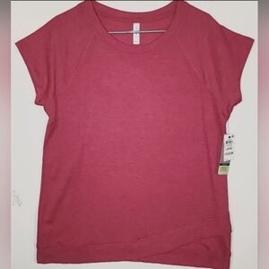 Style & Co Casual Short Sleeve Tulip Hem Top NWT Size Large